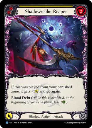 Shadowrealm Reaper (Yellow) (IAR176) - Usurp the Shadow Throne Rainbow Foil