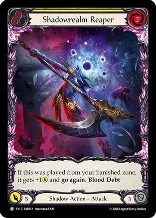 Shadowrealm Reaper (Yellow) - FAB512 (FAB512) - Flesh and Blood: Promo Cards Rainbow Foil