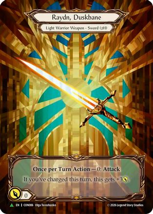 Raydn, Duskbane (Marvel) - CON006 (CON006) - Flesh and Blood: Promo Cards Rainbow Foil