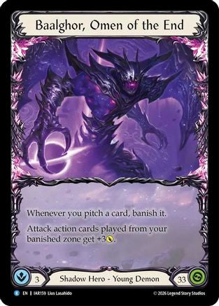 Baalghor, Omen of the End (IAR159) - Usurp the Shadow Throne Pre-release Cards Rainbow Foil