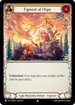Figment of Hope (Yellow) // Suraya, Archangel of Endless Hope (SAT023) - Silver Age: Usurp the Shadow Throne