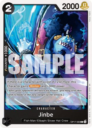 Jinbe (083) (OP17-083) - The World's Strongest Warriors