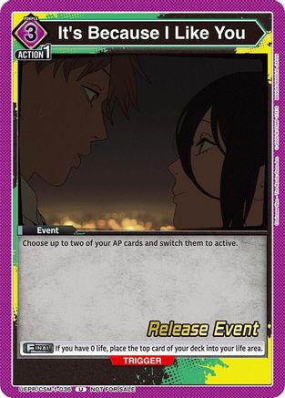 It's Because I Like You (UE22BT/CSM-1-036) - UE22BT CHAINSAW MAN Release Event