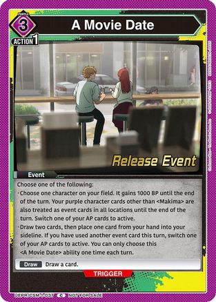 A Movie Date (UE22BT/CSM-1-037) - UE22BT CHAINSAW MAN Release Event