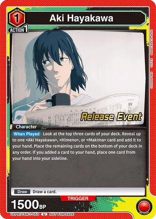 Aki Hayakawa (053) (UE22BT/CSM-1-053) - UE22BT CHAINSAW MAN Release Event