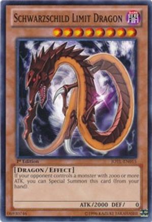 Schwarzschild Limit Dragon (JOTL-EN015) - Judgment of the Light 1st Edition