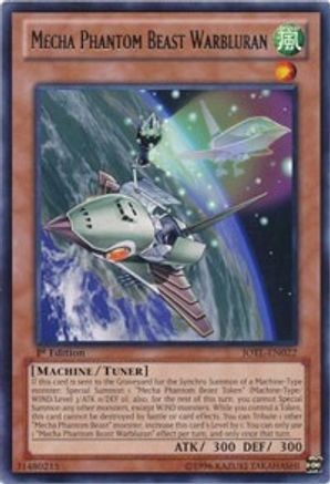 Mecha Phantom Beast Warbluran (JOTL-EN022) - Judgment of the Light 1st Edition