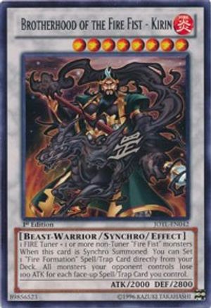 Brotherhood of the Fire Fist - Kirin (JOTL-EN042) - Judgment of the Light Unlimited