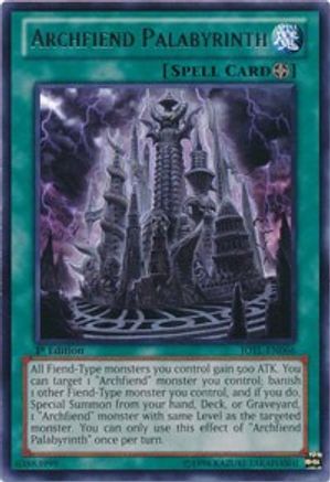 Archfiend Palabyrinth (JOTL-EN066) - Judgment of the Light 1st Edition