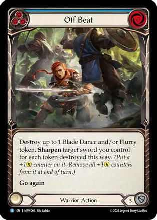 Off Beat (Blue) (MPW066) - Mastery Pack Warrior Rainbow Foil