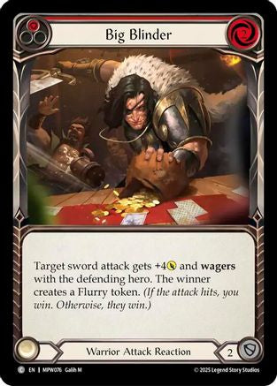 Big Blinder (Red) (MPW076) - Mastery Pack Warrior Rainbow Foil