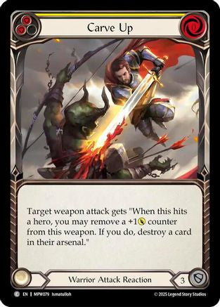 Carve Up (Yellow) (MPW079) - Mastery Pack Warrior Rainbow Foil
