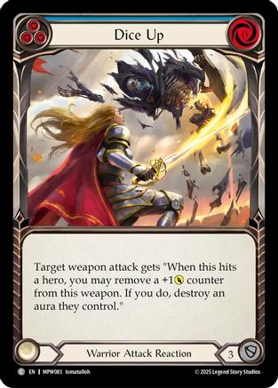 Dice Up (Blue) (MPW083) - Mastery Pack Warrior Rainbow Foil