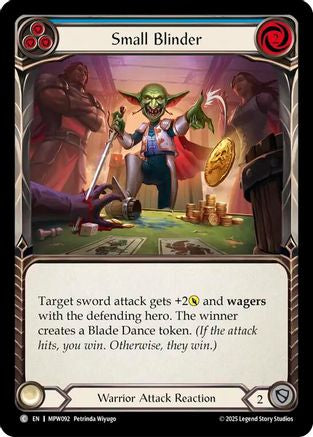 Small Blinder (Blue) (MPW092) - Mastery Pack Warrior Rainbow Foil