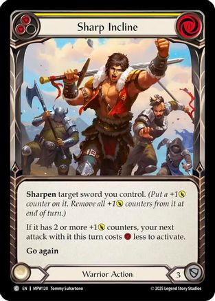 Sharp Incline (Yellow) (MPW120) - Mastery Pack Warrior Rainbow Foil