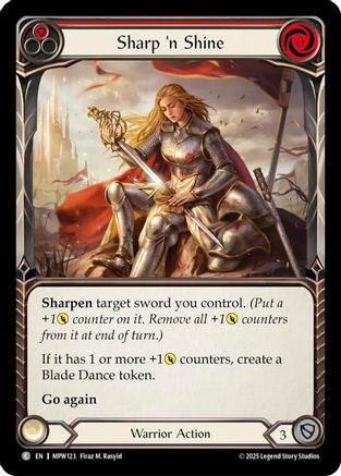 Sharp 'n Shine (Red) (MPW123) - Mastery Pack Warrior Rainbow Foil