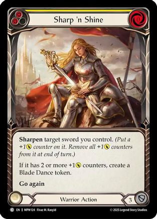 Sharp 'n Shine (Yellow) (MPW124) - Mastery Pack Warrior Rainbow Foil