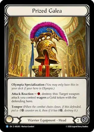 Prized Galea (AOL003) - Armory Deck: Olympia, Prized Fighter