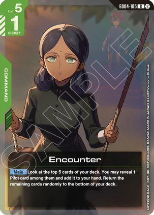 Encounter (Event Pack 02) (GD04-105) - Gundam Promotional Cards Holofoil
