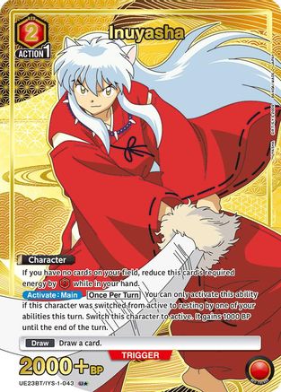 Inuyasha (043) (U*) (UE23BT/IYS-1-043) - UE23BT Inuyasha Foil