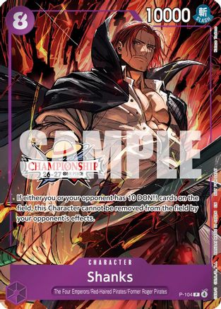 Shanks (CS 26-27 Celebration Pack) (P-104) - One Piece Promotion Cards Foil