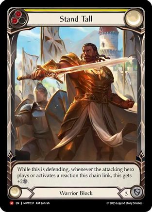 Stand Tall (Extended Art) (MPW037) - Mastery Pack Warrior Rainbow Foil