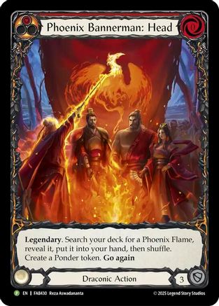 Phoenix Bannerman: Head - FAB430 (FAB430) - Flesh and Blood: Promo Cards Cold Foil