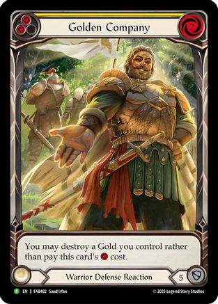 Golden Company (Yellow) - FAB482 (FAB482) - Flesh and Blood: Promo Cards Rainbow Foil