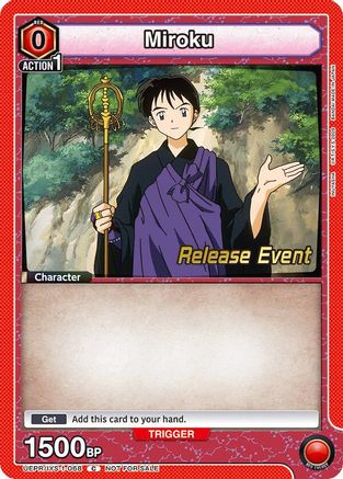 Miroku (068) (UEPR/IYS-1-068) - UE23BT Inuyasha Release Event Cards