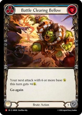 Battle Clearing Bellow (IAR040) - Usurp the Shadow Throne Rainbow Foil