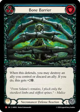 Bone Barrier (IAR093) - Usurp the Shadow Throne Rainbow Foil