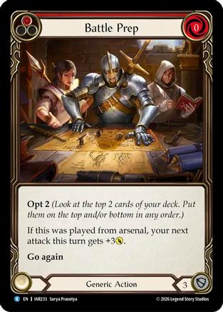 Battle Prep (Red) (IAR233) - Usurp the Shadow Throne Rainbow Foil
