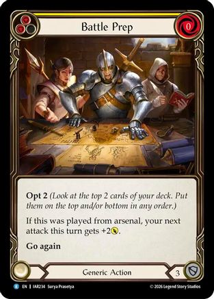 Battle Prep (Yellow) (IAR234) - Usurp the Shadow Throne