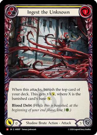 Ingest the Unknown (IAR007) - Usurp the Shadow Throne Rainbow Foil
