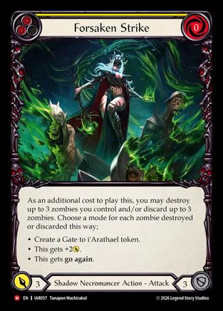 Forsaken Strike (IAR057) - Usurp the Shadow Throne Rainbow Foil
