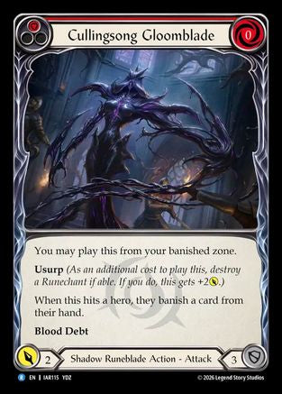 Cullingsong Gloomblade (IAR115) - Usurp the Shadow Throne Rainbow Foil