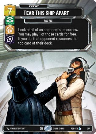 Tear This Ship Apart (Foil) (217) - Sector and Regional Promos Season 2 Foil