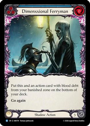 Dimenxxional Ferryman (IAR179) - Usurp the Shadow Throne Rainbow Foil