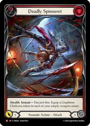 Deadly Spinneret (IAR243) - Usurp the Shadow Throne Rainbow Foil
