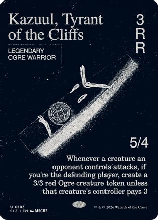 Kazuul, Tyrant of the Cliffs (0183) (SLZ-183) - Secret Lair x MSCHF: The Zeta Set