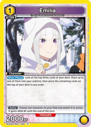 Emilia (025) (UE24BT/REZ-1-025) - UE24BT ReZERO Starting Life in Another World Foil
