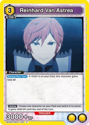 Reinhard Van Astrea (UE24ST/REZ-1-102) - UE24ST ReZERO Starting Life in Another World Starter Deck