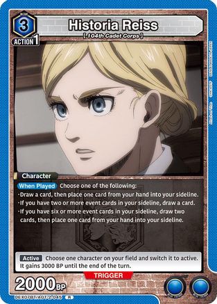 Historia Reiss (045) (UEX07BT/AOT-2-045) - UEX07BT Attack on Titan Vol 2 Foil