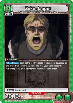 Zeke Jaeger (052) (UEX07BT/AOT-2-052) - UEX07BT Attack on Titan Vol 2