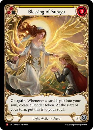 Blessing of Suraya (Extended Art) (IAR258) - Usurp the Shadow Throne Cold Foil