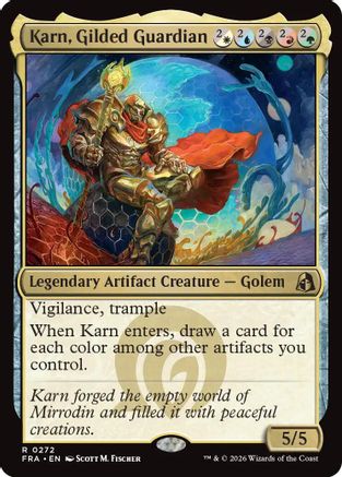 Karn, Gilded Guardian (FRA-272) - Reality Fracture Foil