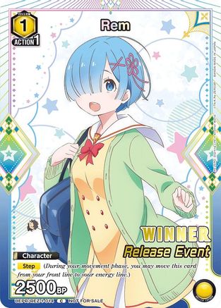 Rem (014) (Release Event Winner) (UEPR/REZ-1-014) - UE24BT ReZERO Starting Life in Another World Release Event Cards Foil