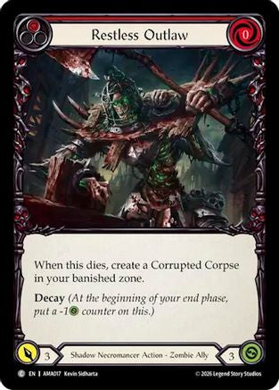 Restless Outlaw (AMA017) - Armory Deck: Malice