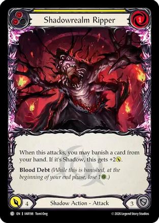 Shadowrealm Ripper (Yellow) (IAR198) - Usurp the Shadow Throne Rainbow Foil