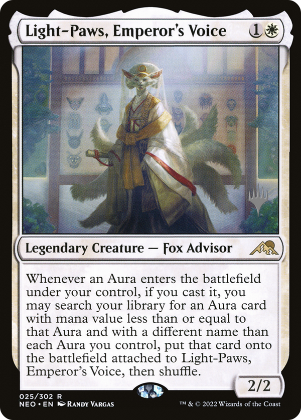 Light-Paws, Emperor's Voice (Promo Pack) [Kamigawa: Neon Dynasty Promos]